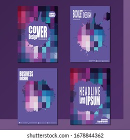 Business booklet Stylish and modern vector set