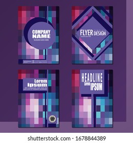 Business booklet Stylish and modern vector set