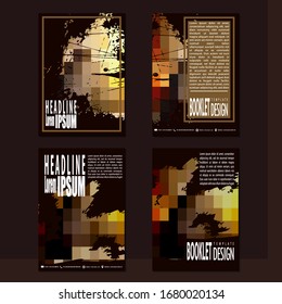 Business booklet Stylish and modern vector set