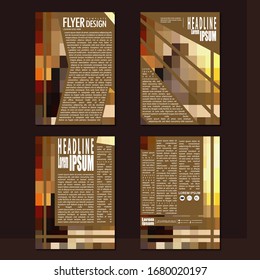 Business booklet Stylish and modern vector set