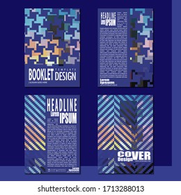 Business booklet Stylish and modern vector set