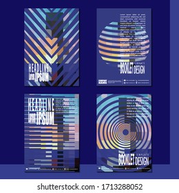 Business booklet Stylish and modern vector set