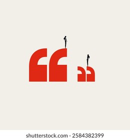 Business boss vector concept. Symbol of leadership, confidence, strength. Minimal design eps10 illustration.