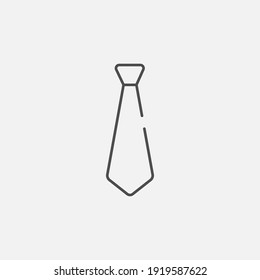 Business Bow Tie Jacket Thin Line Pictogram Vector Icon