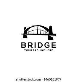Business Bridge Logo Design Vector Icon Template