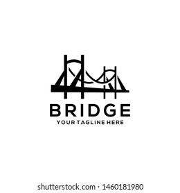 Business Bridge Logo Design Vector Icon Template