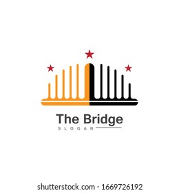 Business Bridge Logo Design Vector Icon Template design