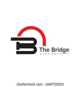 Design der Design-Vektorillustration für Business Bridge-Designs