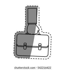 Business briefcase accesorie icon vector illustration graphic design
