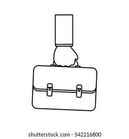 Business briefcase accesorie icon vector illustration graphic design