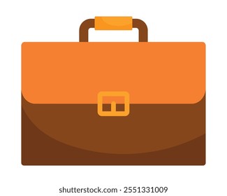 business briefcase documents icon isolated