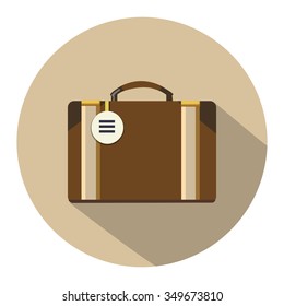 business briefcase flat icon