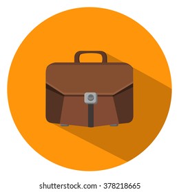 business briefcase flat icon