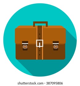 business briefcase flat icon