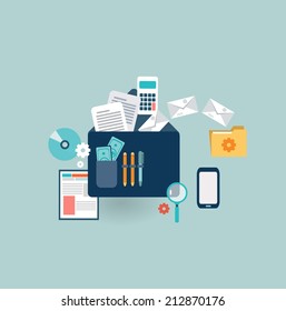 Business briefcase icon
