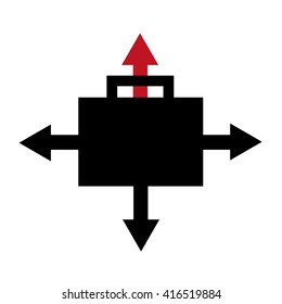 Business briefcase icon