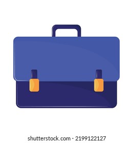 icono de maletín de negocios aislado plano