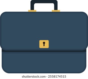 Business briefcase, business briefcase icon isolated on white background. Vector, cartoon illustration. Vector.