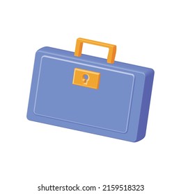 business briefcase icon isolated vector