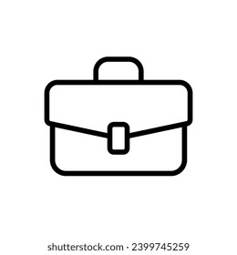 Business briefcase icon. Outline, document briefcase icon. Vector icon