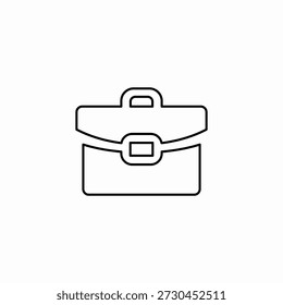 Vector de signo de icono de maletín de negocios
