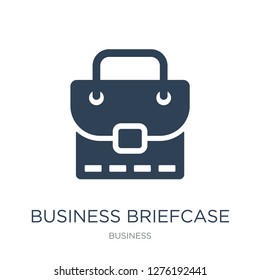 business briefcase icon vector on white background, business briefcase trendy filled icons from Business collection, business briefcase vector illustration