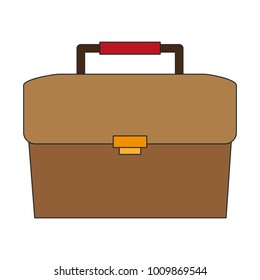 Business briefcase isolated