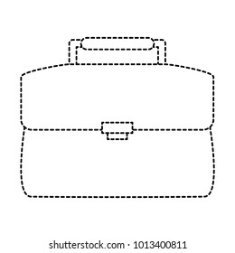 Business briefcase isolated