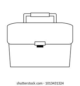 Business briefcase isolated