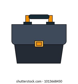 Business briefcase isolated