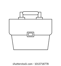 Business briefcase isolated