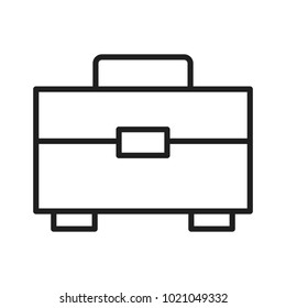 Business briefcase isolated