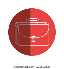 Business briefcase isolated