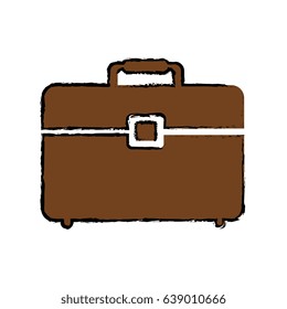 Business briefcase isolated