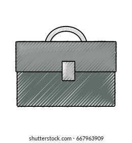 Business briefcase isolated