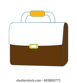 Business briefcase isolated