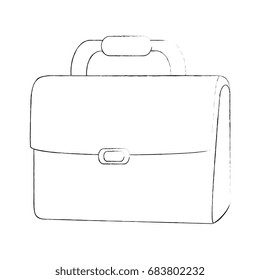 Business briefcase isolated