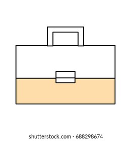 Business briefcase isolated