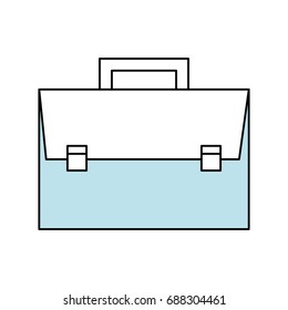 Business briefcase isolated