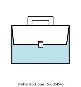 Business briefcase isolated