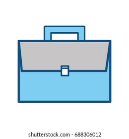 Business briefcase isolated
