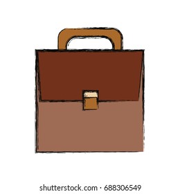 Business briefcase isolated
