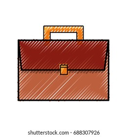 Business briefcase isolated