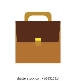 Business briefcase isolated