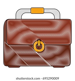 Business briefcase isolated