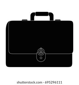 Business briefcase isolated