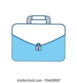 Business briefcase isolated