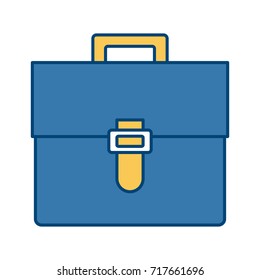 Business briefcase isolated