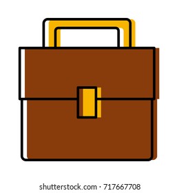 Business briefcase isolated