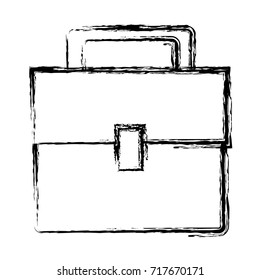 Business briefcase isolated
